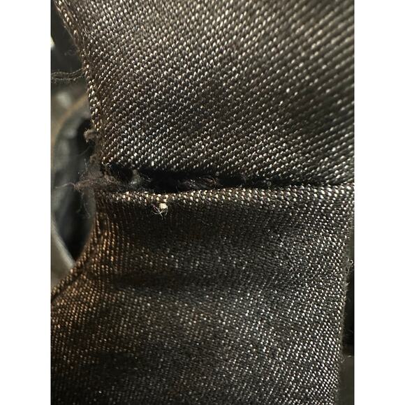 Cachè Contour Collection Black Blue Denim Mid-length Sheath Dress Women’s Size 8 - Picture 7 of 7